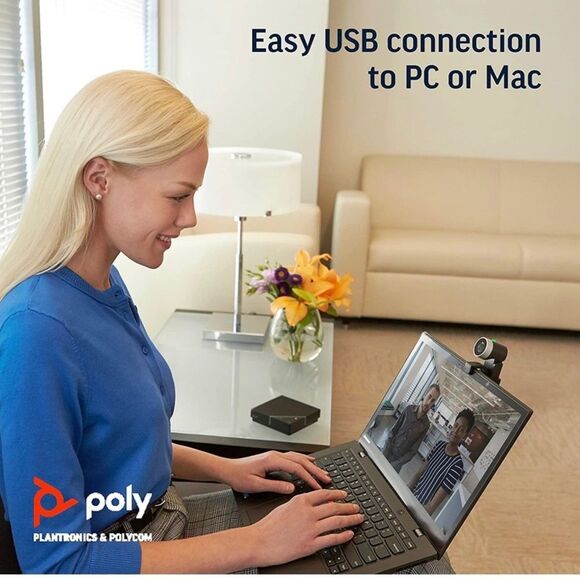 Polycom EagleEye Mini with Mount 1080p HD Webcam Zoom Video Conference Meetings - Picture 5 of 8